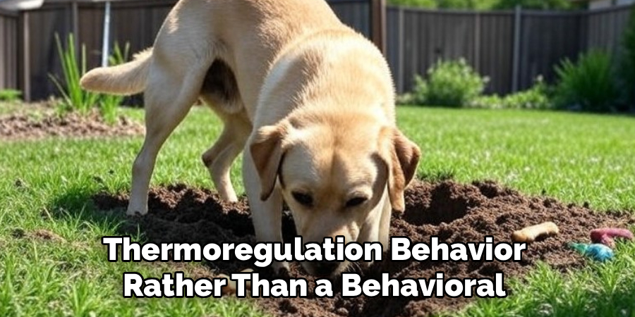 Thermoregulation Behavior 
Rather Than a Behavioral 